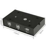 2 Port USB Data Switch(Black) - Image 3
