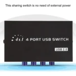 FENGJIE FJ-IA4B-C 4 Ports High Speed USB 2.0 Key-Press Switcher Share Switch Box for PC Computer Scanner Printer - Image 4
