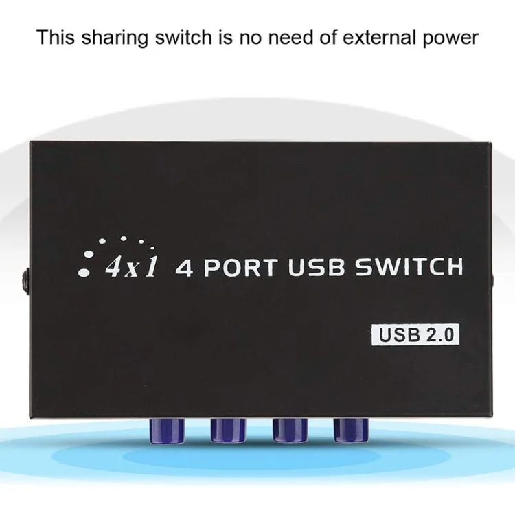 S-PC-0141_3.webp FENGJIE FJ-IA4B-C 4 Ports High Speed USB 2.0 Key-Press Switcher Share Switch Box for PC Computer Scanner Printer - Image 4