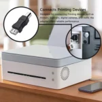 USB 2.0 A Female to B Male Adapter Connector AF to BM Converter for Printer(Black) - Image 5