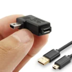 90 Degree Micro USB to Mini USB Adapter(Black) - Image 4