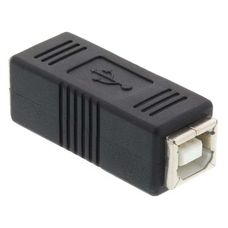 S-PC-0146_1.webp USB 2.0 Printer BF to BF Extension Adapter(Black) - Image 2