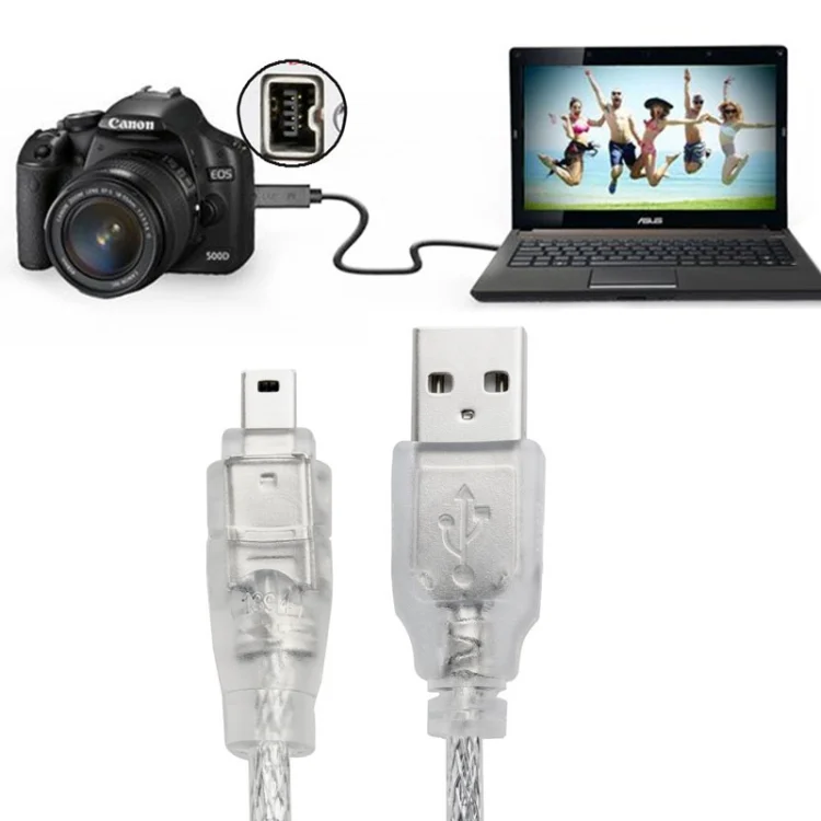 S-PC-0156_3.webp USB 2.0 Male to Firewire iEEE 1394 4 Pin Male iLink Cable, Length: 1.2m - Image 4