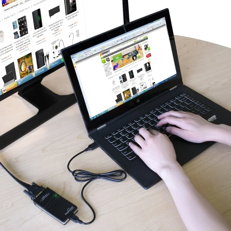 S-PC-0160A_6.webp USB 2.0 to VGA, DVI, HDMI Adapter, Resolution: 1280*1024 - Image 7