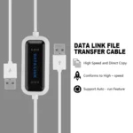 High Speed USB 2.0 Data Link Cable, PC to PC Data Share, Plug and Play, Length: 165cm - Image 3