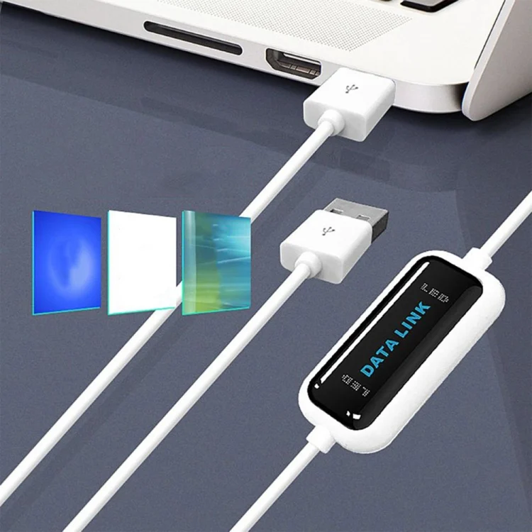 S-PC-0172_4.webp High Speed USB 2.0 Data Link Cable, PC to PC Data Share, Plug and Play, Length: 165cm - Image 5