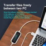 High Speed USB 2.0 Data Link Cable, PC to PC Data Share, Plug and Play, Length: 165cm - Image 6