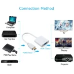24cm Full HD 1080P HDMI to VGA + Audio Output Cable for Computer / DVD / Digital Set-top Box / Laptop / Mobile Phone / Media Player - Image 7
