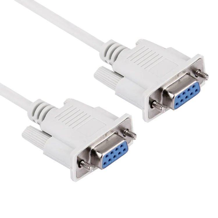 S-PC-0212_2.webp RS232 9P Female to 9P Female Cable, Length: 1.5m(White) - Image 3