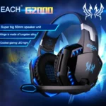 EACH G2000 Over-ear Stereo Bass Gaming Headset with Mic & LED Light for Computer, Cable Length: 2.2m - Image 13