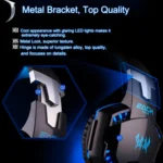 EACH G2000 Over-ear Stereo Bass Gaming Headset with Mic & LED Light for Computer, Cable Length: 2.2m - Image 17