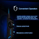 EACH G2000 Over-ear Stereo Bass Gaming Headset with Mic & LED Light for Computer, Cable Length: 2.2m - Image 19