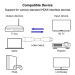 1.8m HDMI 19 Pin Male to HDMI 19Pin Male cable, 1.3 Version, Support HD TV / Xbox 360 / PS3 etc (Black + Gold Plated) - Image 3