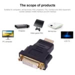 Gold Plated HDMI 19 Pin Male to DVI Female Adapter - Image 4