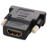 HDMI 19Pin Female to DVI 24+1 Pin Male adapter (Gold Plated)(Black) - Image 2