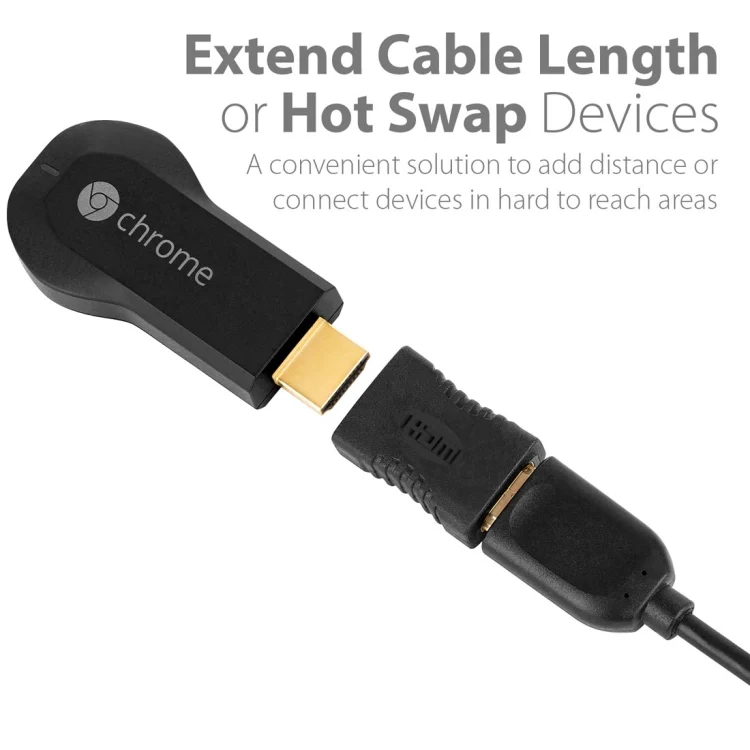 S-PC-0325_4.webp HDMI 19 Pin Female to HDMI 19Pin Female Adapter(Black) - Image 5