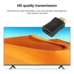 Gold Plated HDMI 19 Pin Male to Female Adapter - Image 3