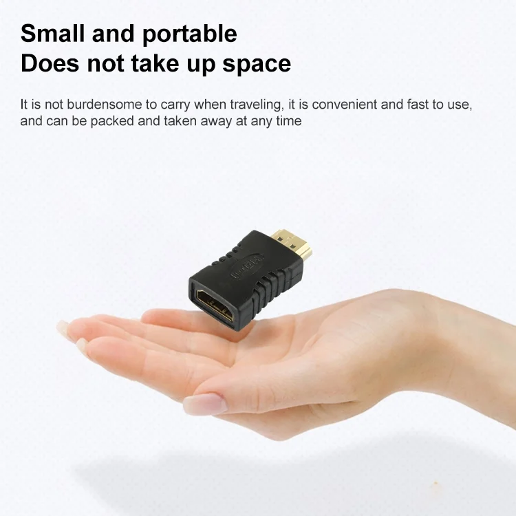 S-PC-0326A_3.webp Gold Plated HDMI 19 Pin Male to Female Adapter - Image 4