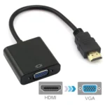 20cm HDMI 19 Pin Male to VGA Female Cable Adapter(Black) - Image 2