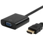 20cm HDMI 19 Pin Male to VGA Female Cable Adapter(Black) - Image 3