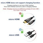 1.5m Gold Plated 3D 1080P Micro HDMI Male to HDMI Male cable for Mobile Phone, Cameras, GoPro - Image 11