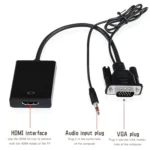 VGA + Audio to Full HD 1080P HDMI Video Converter Box Adapter for HDTV - Image 3