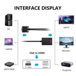 VGA + Audio to Full HD 1080P HDMI Video Converter Box Adapter for HDTV - Image 4