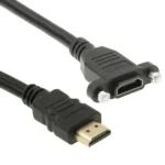 50cm High Speed HDMI 19 Pin Male to HDMI 19 Pin Female Connector Adapter Cable(Black) - Image 2