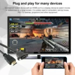 50cm High Speed HDMI 19 Pin Male to HDMI 19 Pin Female Connector Adapter Cable(Black) - Image 6