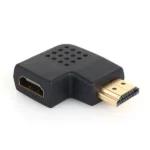 Gold Plated HDMI 19 Pin Male to HDMI 19 Pin Female Adaptor with 90 Degree Angle(Black) - Image 2
