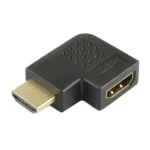 Gold Plated HDMI 19 Pin Male to HDMI 19 Pin Female Adaptor with 90 Degree Angle(Black) - Image 3