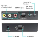 NK-10II HDMI to HDMI/CVBS /AV Scaler Box Video Converter(Black) - Image 4