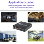 NK-10II HDMI to HDMI/CVBS /AV Scaler Box Video Converter(Black) - Image 6
