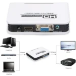 1080P HDMI to VGA adapter Digital to Analog Video Audio Converter Cable for Xbox 360 PS3 PS4 PC Laptop TV Box Projector(White) - Image 5