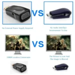 Full HD 1080P HDMI to VGA and Audio Adapter for HDTV / Monitor / Projector(Black) - Image 9