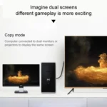 VGA 15Pin Male to DVI 24+5 Pin Male Cable  1.5M(Black) - Image 6