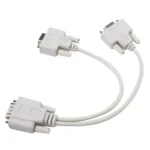 VGA SVGA HDB15 Male to 2 Female Splitter Cable - Image 2