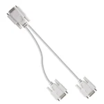 VGA SVGA HDB15 Male to 2 Female Splitter Cable - Image 3