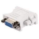 DVI 24+1 Pin Male to VGA 15Pin Female Adapter(White) - Image 3