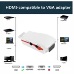 Full HD 1080P HDMI to VGA Adapter for Power and Audio - Image 5