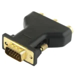 VGA 15 Pin Male to 3 RCA Component Female Adapter - Image 2