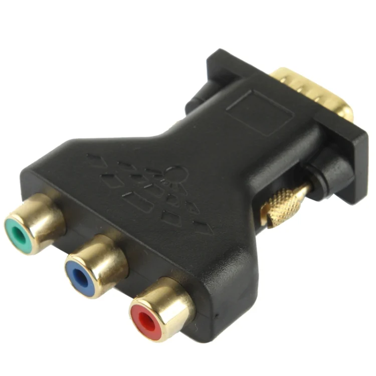 S-PC-0473_2.webp VGA 15 Pin Male to 3 RCA Component Female Adapter - Image 3