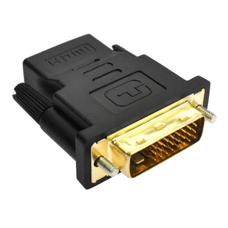 S-PC-0474_1.webp DVI-D 24+1 Pin Male to HDMI 19 Pin Female Adapter for Monitor / HDTV - Image 2