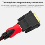 DVI-D 24+1 Pin Male to HDMI 19 Pin Female Adapter for Monitor / HDTV - Image 6