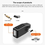 Mini USB Male to USB 2.0 AF Adapter, Support OTG Function - Image 5
