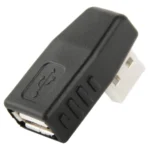 USB 2.0 AM to AF Adapter with 90 Degree Angle, Support OTG Function - Image 3