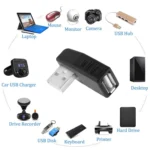 USB 2.0 AM to AF Adapter with 90 Degree Angle, Support OTG Function - Image 4
