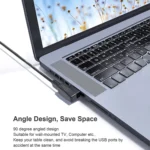 USB 2.0 AM to AF Adapter with 90 Degree Angle, Support OTG Function - Image 5