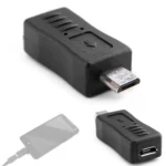 USB 2.0 Micro USB Male to Female Adapter for Galaxy S IV / i9500 / S III / i9300(Black) - Image 6
