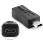 USB 2.0 Mini USB to Micro USB Female Adapter(Black) - Image 5